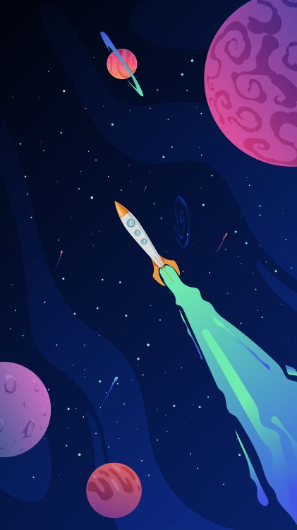 Обои космос, атмосфера, планета, мир, свет в разрешении 3236x5754