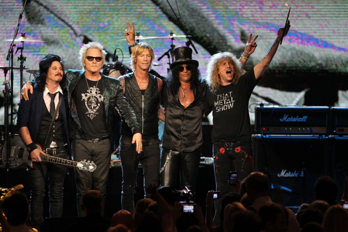 Обои музыкальный исполнитель, рокконцерт, концерт, музыкальный ансамбль, Guns N Roses в разрешении 2048x1365