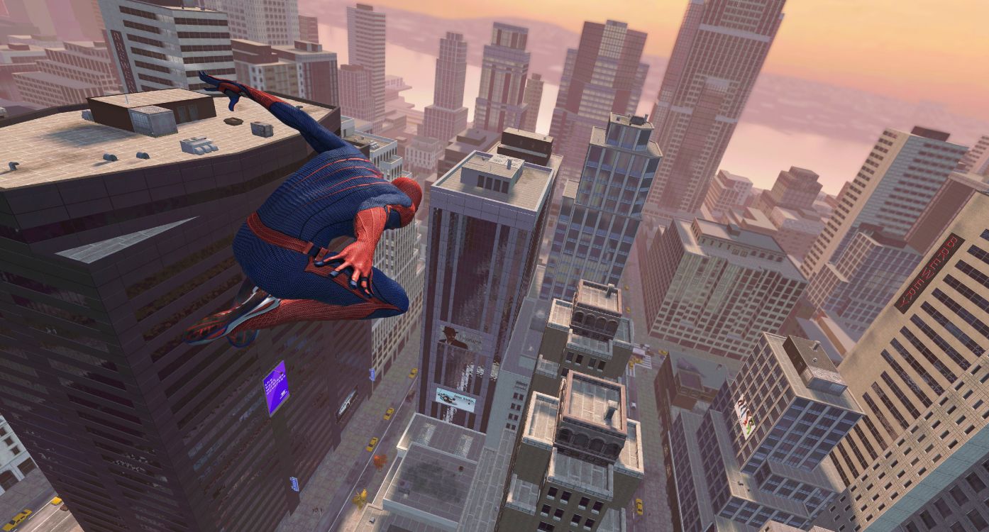 Обои Новый Человек-паук, человек-паук, Студией beenox, небоскреб, экстремальный вид спорта в разрешении 5280x2840