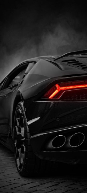 Обои черный Ламборгини, Ламборджини, lamborghini уракан, Ламборгини авентадор, lamborghini veneno в разрешении 1080x2400