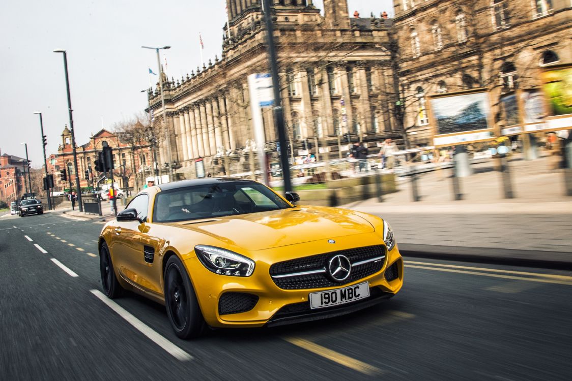 Обои авто, спорткар, mercedes benz c class, дорога, Мерседес АМГ ГТ статуя Р в разрешении 3538x2359