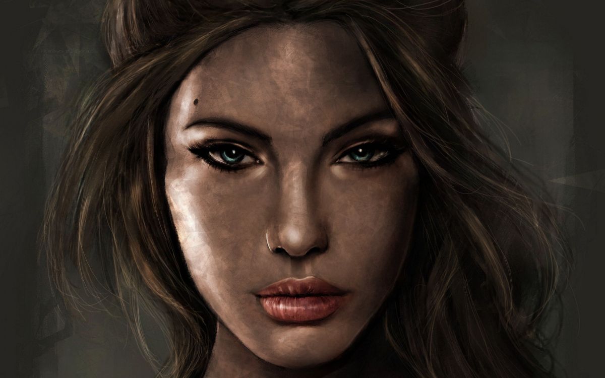 Обои Анджелина Джоли, рейдовик, Лара Крофт расхитительница гробниц, лары крофт, портрет в разрешении 2880x1800