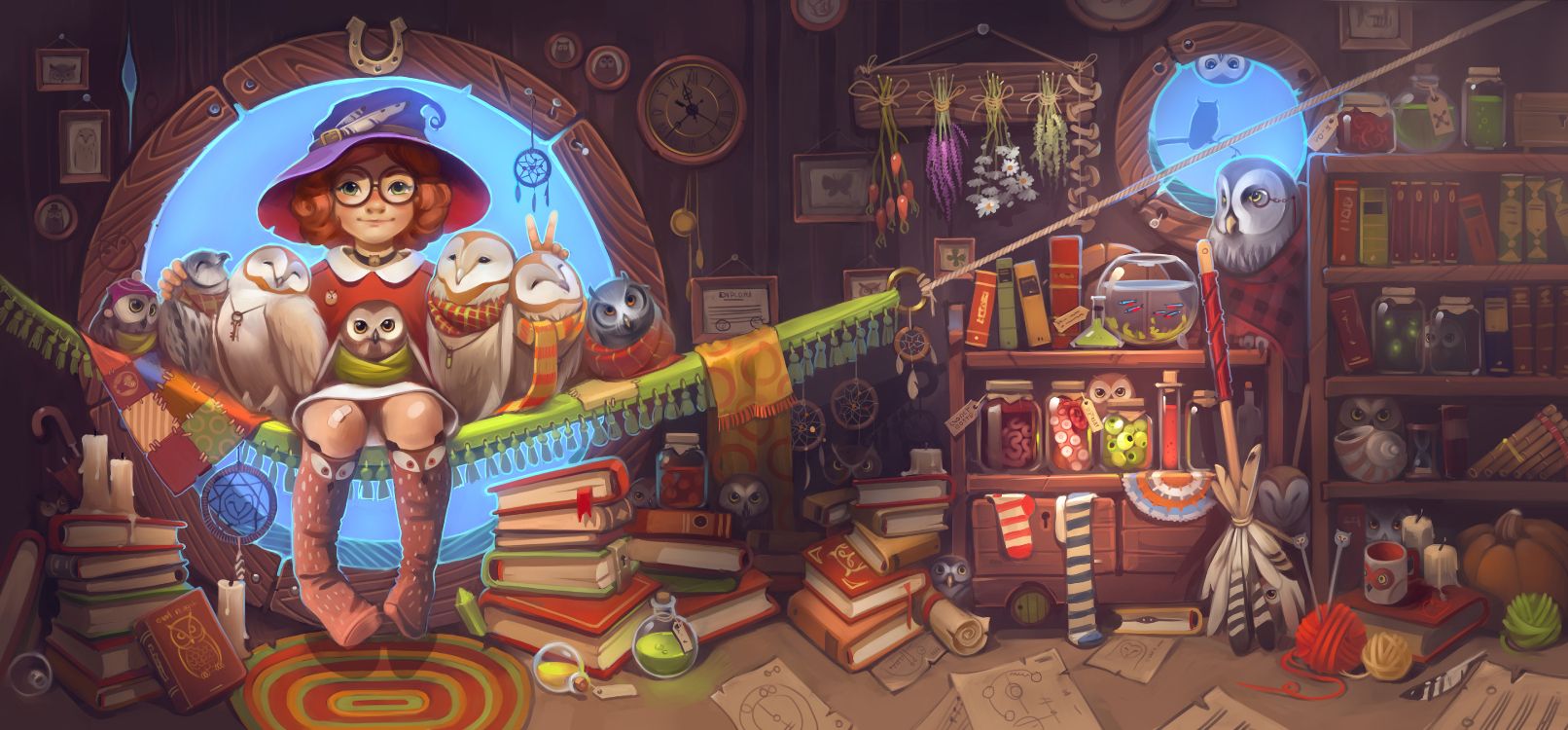 Обои компьютерная игра, игры, иллюстрация, живопись, фреска в разрешении 6774x3150