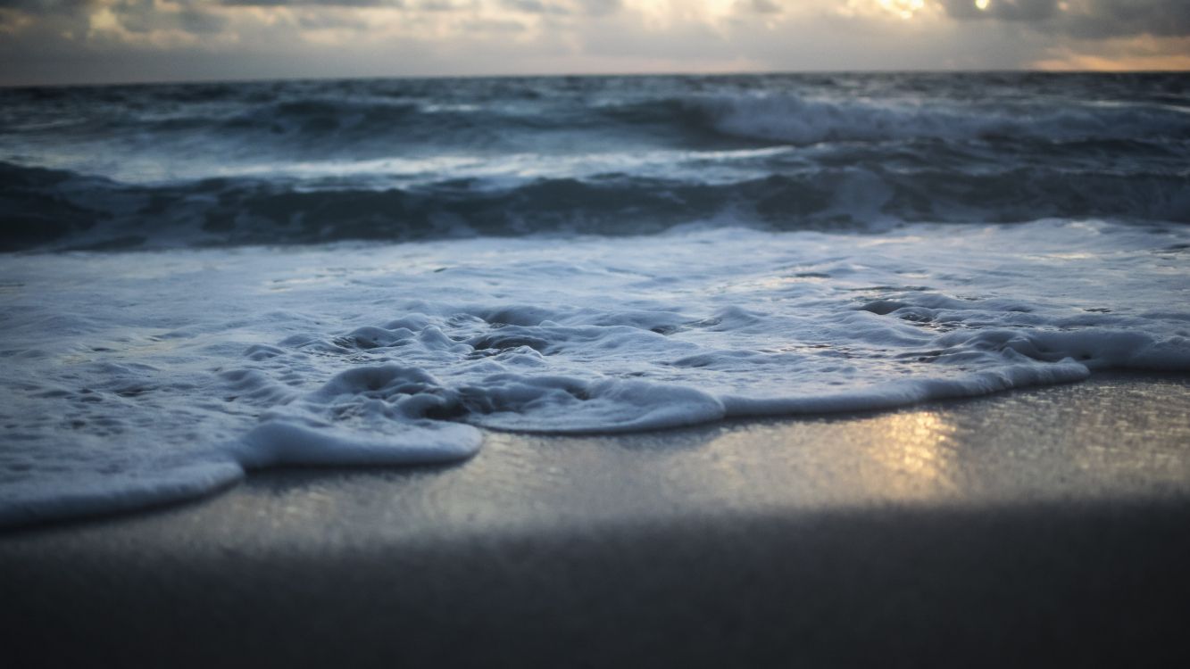 Обои море, волна, океан, ветровая волна, берег в разрешении 6000x3375