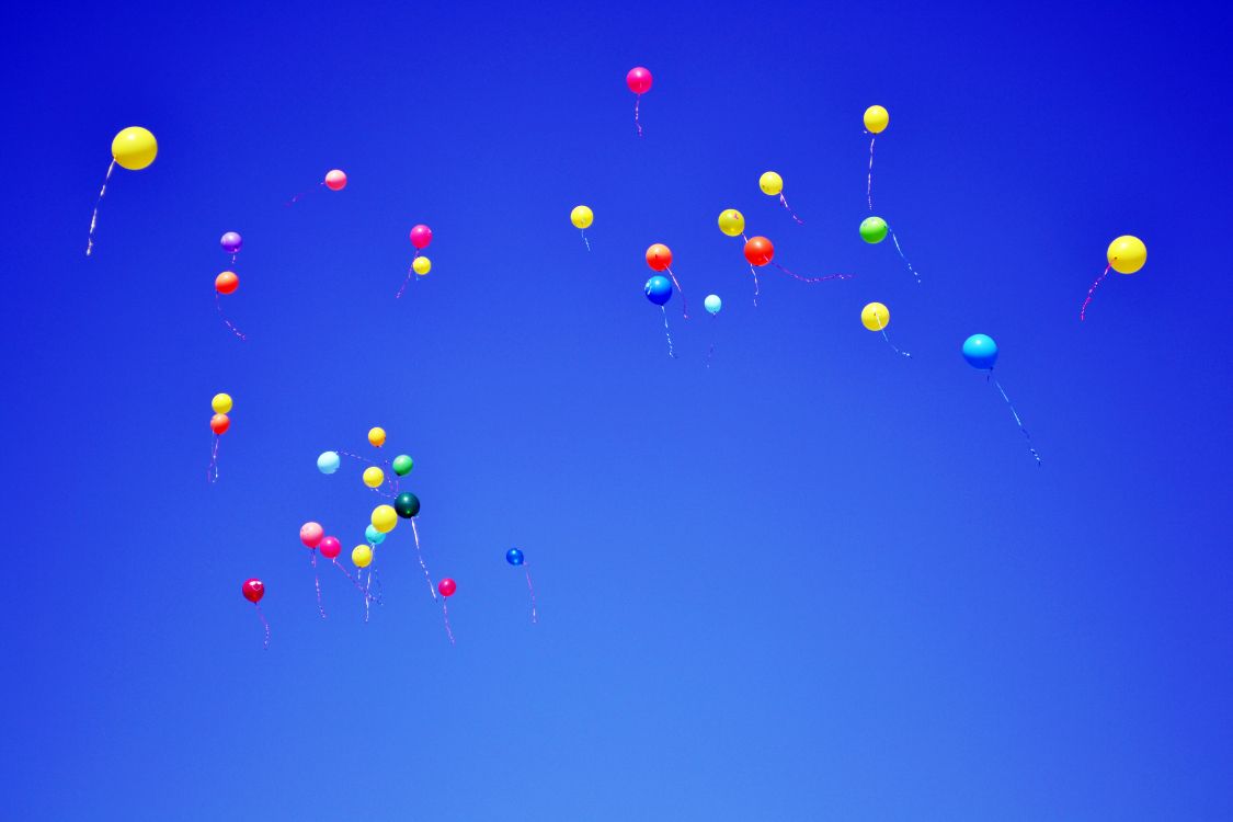 Обои синий, воздушный шарик, день, маса ст арка gkyz план, небо в разрешении 4608x3072