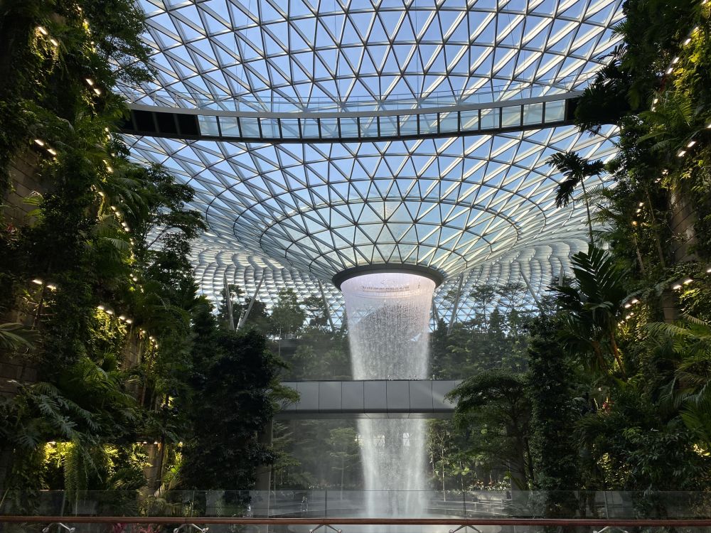 Обои Сингапур, ориентир, сад, водные элементы, достопримечательность в разрешении 2048x1536