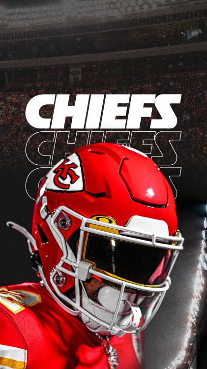 Обои Лига, суперкубок lvii, поле geha на стадионе эрроухед, волк кс, Сезон 2023 года в Канзас-Сити Чифс в разрешении 1080x1920