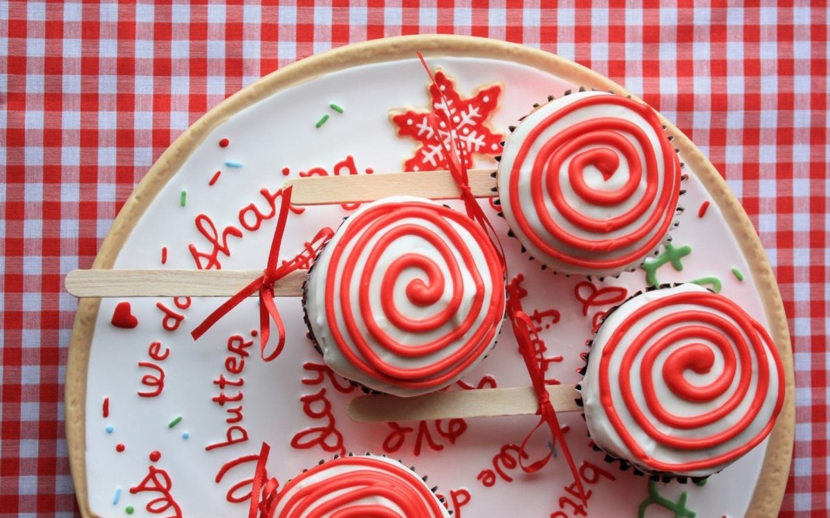 Обои конфета, леденец, Палка конфеты, Капкейк, Конфеты лента в разрешении 1920x1200