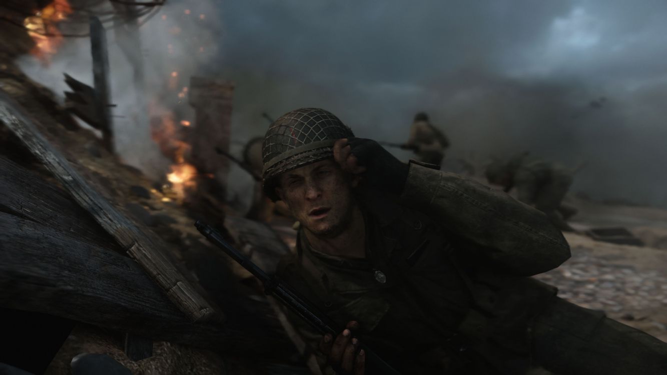 Обои солдат, Call of Duty WWII, Call of Duty Black Ops 4, playstation 4, компьютерная игра в разрешении 3840x2160