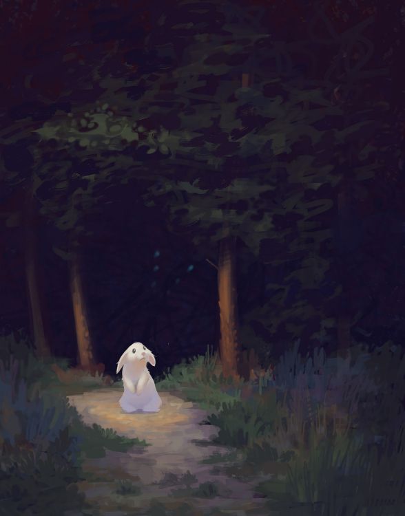 Обои темнота, дерево, атмосфера, живопись, визуальное искусство в разрешении 2258x2880