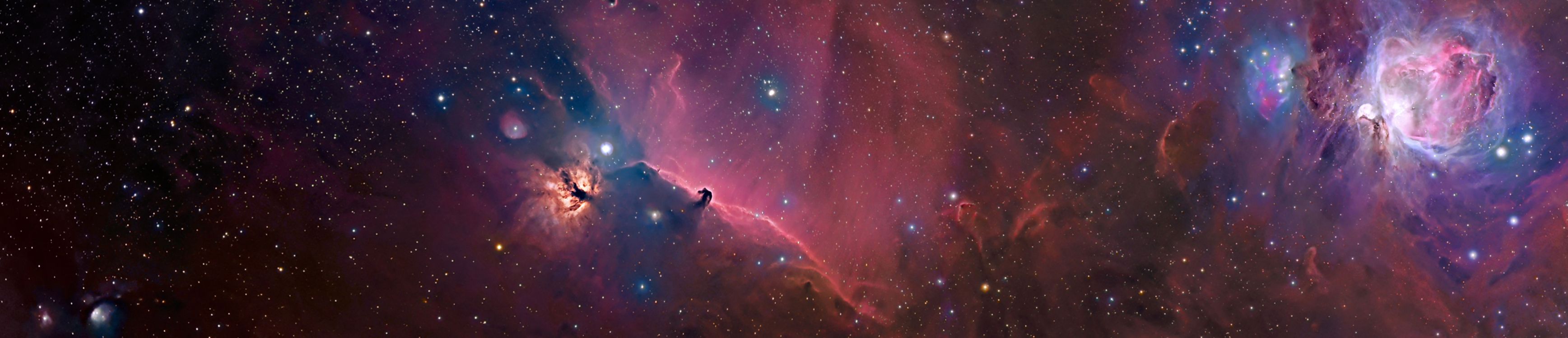 Обои Астрономия, космос, космическое пространство, туманность, астрономический объект в разрешении 5261x1136