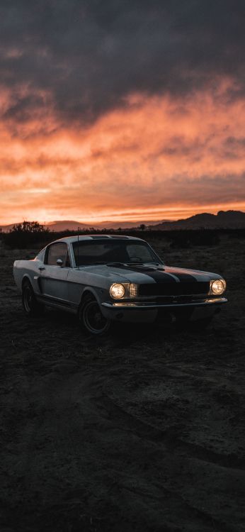 Обои отражение, легковые автомобили, облако, шина, колесо в разрешении 1800x3900