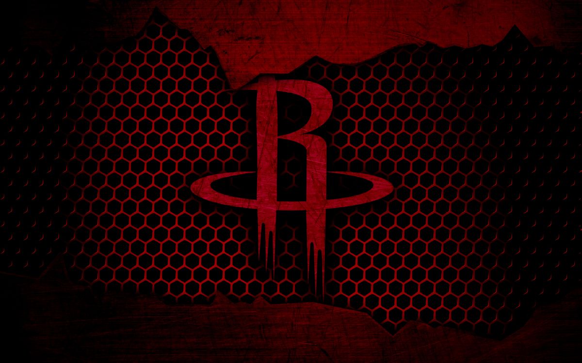 Обои Хьюстон рокетс, NBA, Баскетбол, черный, красный цвет в разрешении 3840x2400