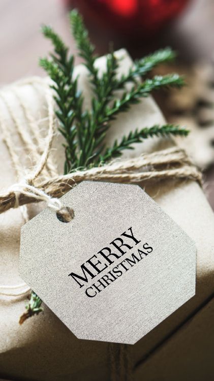 Обои подарок, Рождественский подарок, подарочная карта, рождественский орнамент, праздничный орнамент в разрешении 1350x2400