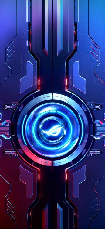 Обои Телефон Рог, рог телефон 3, asus, свет, пурпур в разрешении 1080x2340