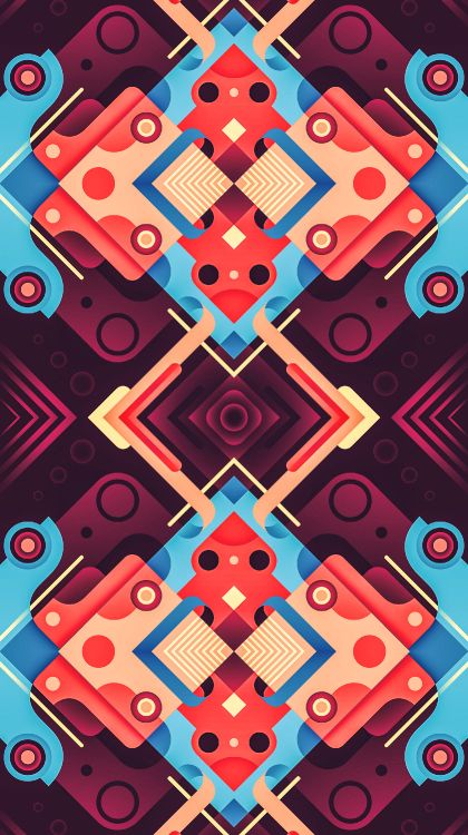 Обои узор, дизайн, графический дизайн, постер, синий в разрешении 1680x3000