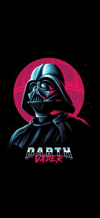 Обои звездные войны, Дарт Вейдер, Дарт Маул, штурмовик, пурпурный цвет в разрешении 1080x2340