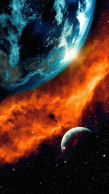 Обои атмосфера, земля, свет, природа, черный в разрешении 3240x5760