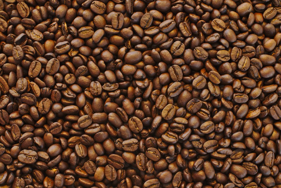 Обои кофе, кофейня, кофейное зерно, ямайский кофе Блю Маунтин, коричневый цвет в разрешении 5143x3429