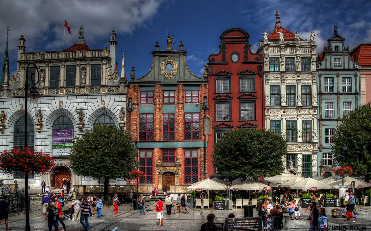 Обои Длинный Рынок, город, ориентир, городок, архитектура в разрешении 2560x1600