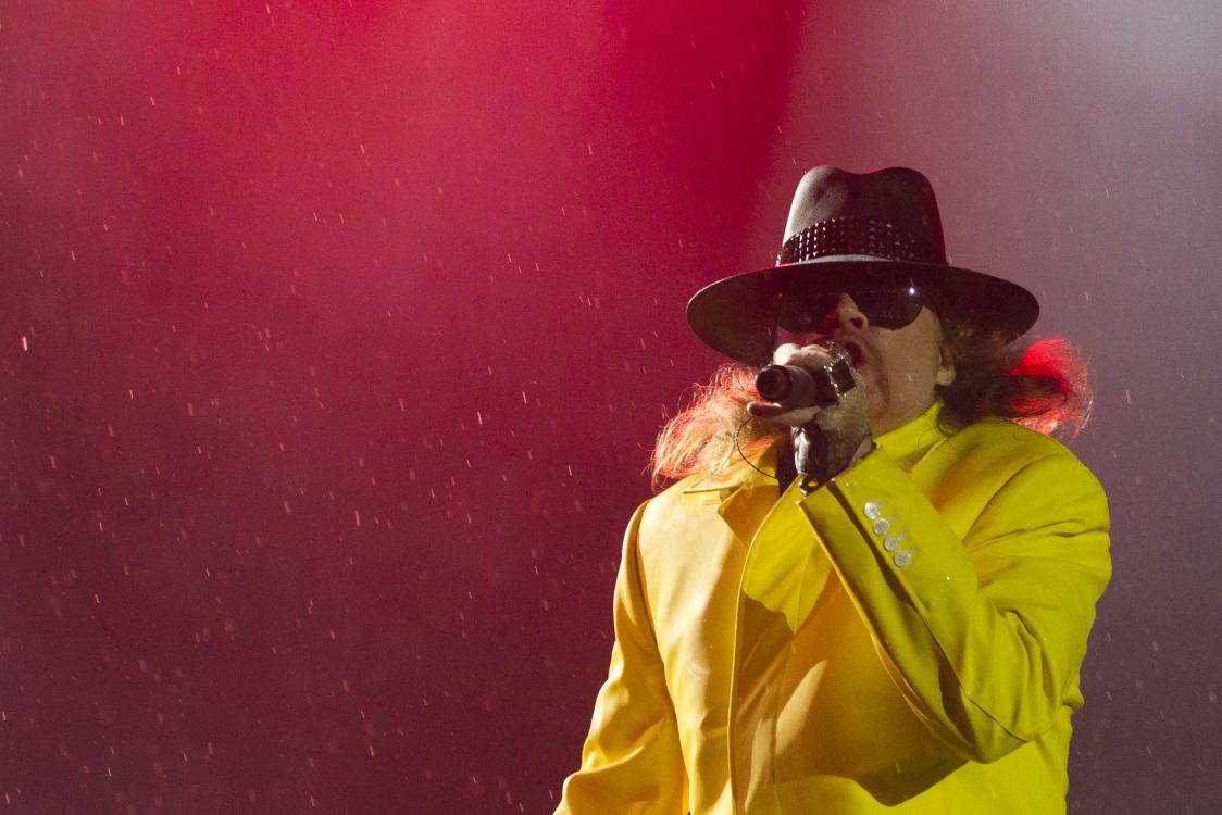Обои Рок в Рио, Guns N Roses, рок, желтый, Представление в разрешении 2785x1857