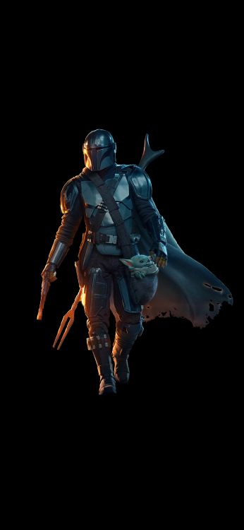 Обои Грогу, мандалорец - 2 сезон, йода, игрушка, броня в разрешении 1080x2340