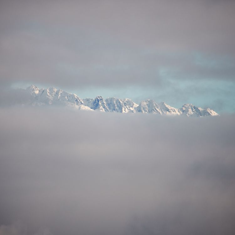 Обои облако, горный рельеф, горный хребет, гора, Альпы в разрешении 3500x3500