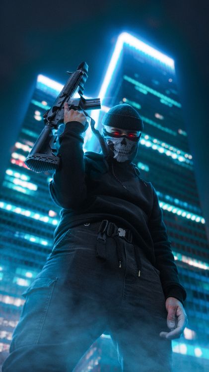 Обои мальчик в маске черепа, шляпа, человеческое тело, музыкальный исполнитель, музыкант в разрешении 3260x5796