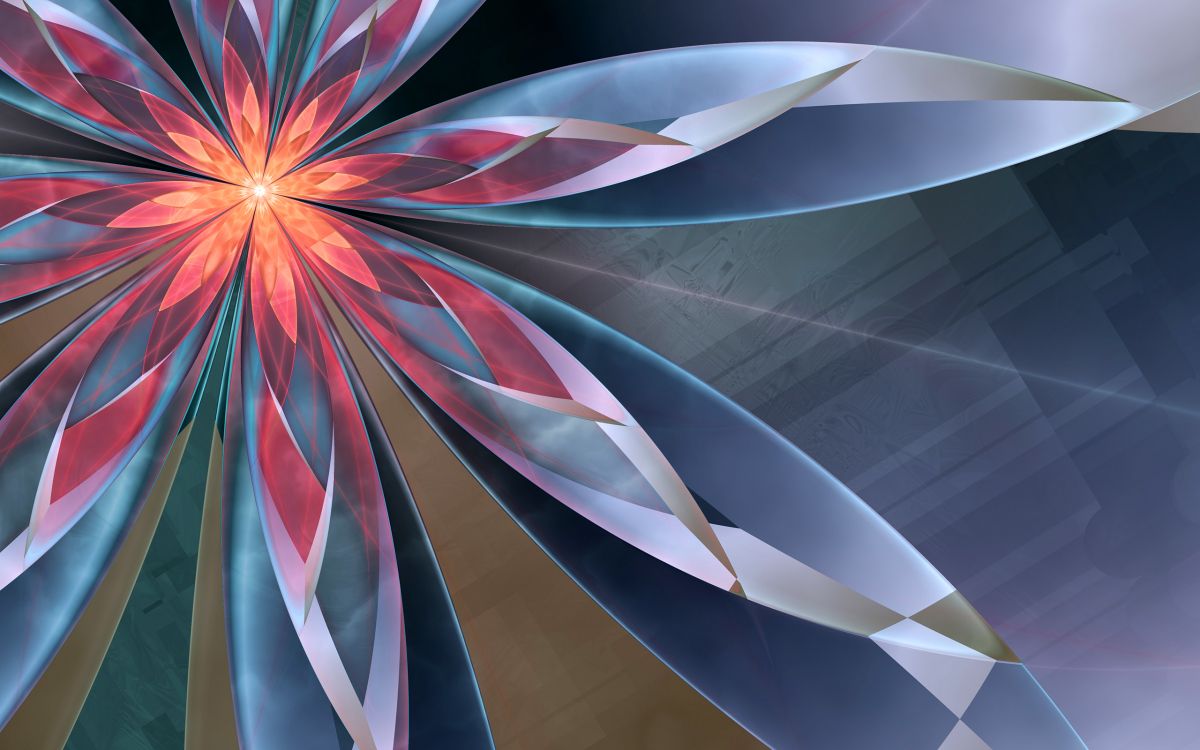 Обои графика, цветок, космос, абстракция, лепесток в разрешении 2560x1600