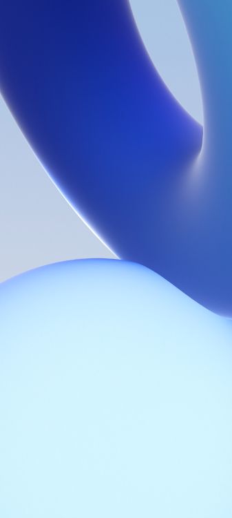 Обои синий кобальт, лазурный, полутона и оттенки, электрик, склон в разрешении 1440x3200