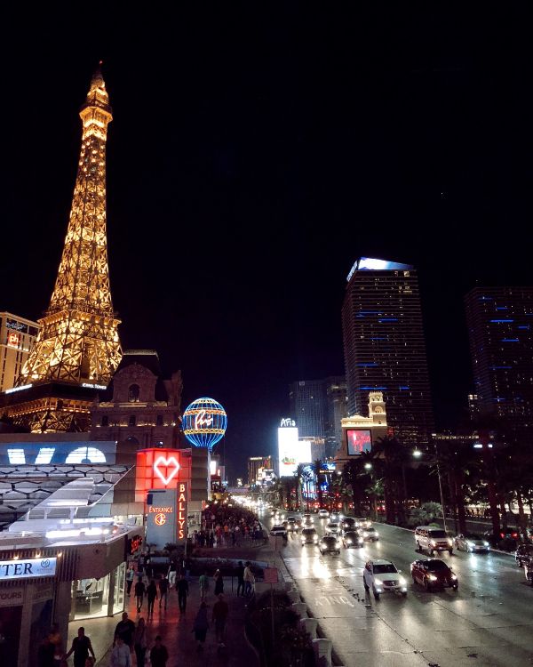 Обои Лас Вегас, США, Париж отель и казино, Париж Лас-Вегас, ночь в разрешении 3025x3781