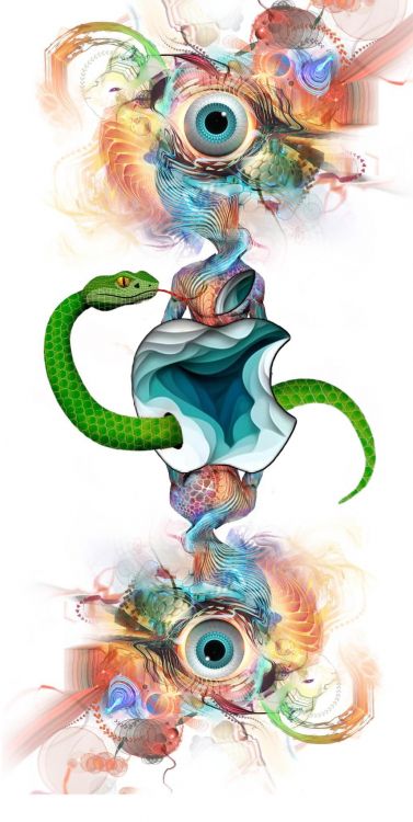 Обои иллюстрация, сопоставление, арт, белые, зеленый в разрешении 1030x2048