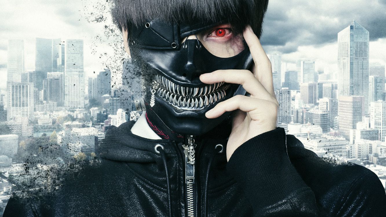 Обои Кен kaneki, Токио вурдалак, вурдалак, живое действие, субкультуры в разрешении 2560x1440