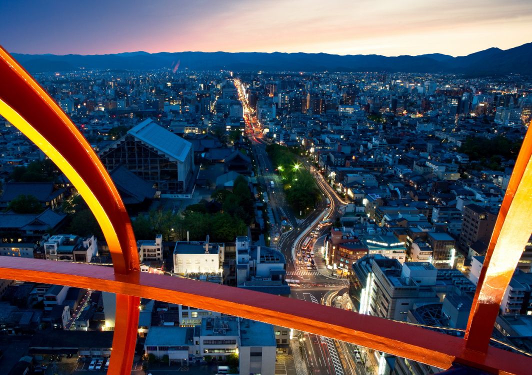 Обои Киото, Токио, достопримечательность, городской пейзаж, городской район в разрешении 3917x2759