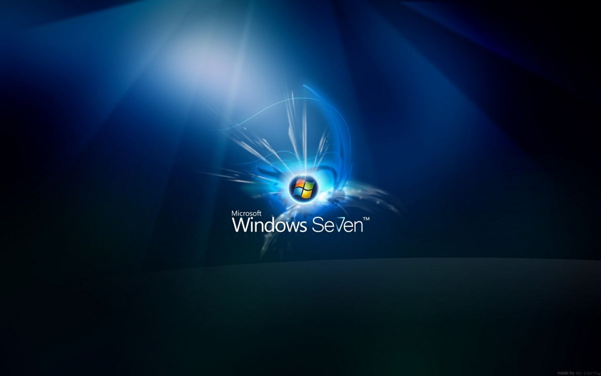 Обои windows 7, microsoft windows, свет, графический дизайн, лого в разрешении 1920x1200