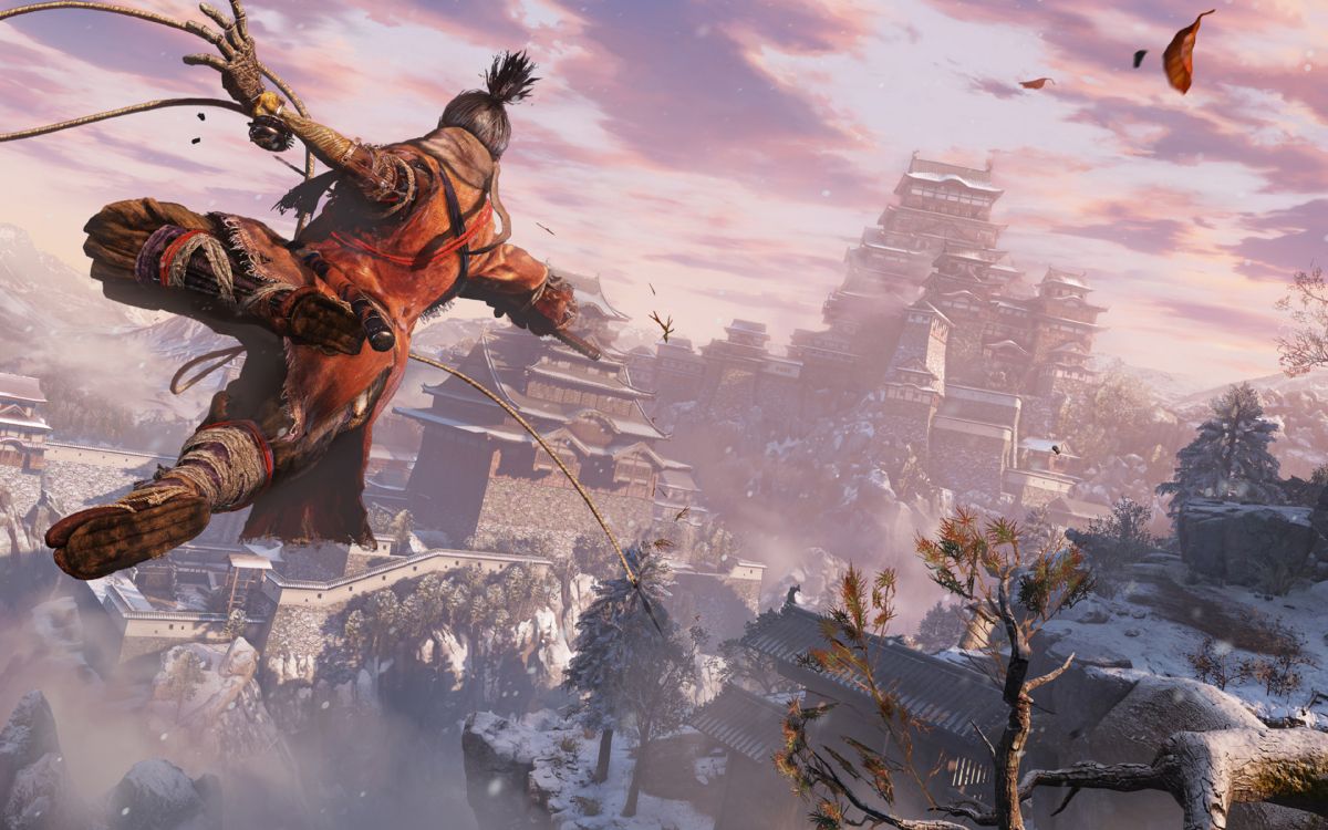 Обои Sekiro: Shadows Die Twice, playstation 4, компьютерная игра, мифология, иллюстрация в разрешении 3840x2400