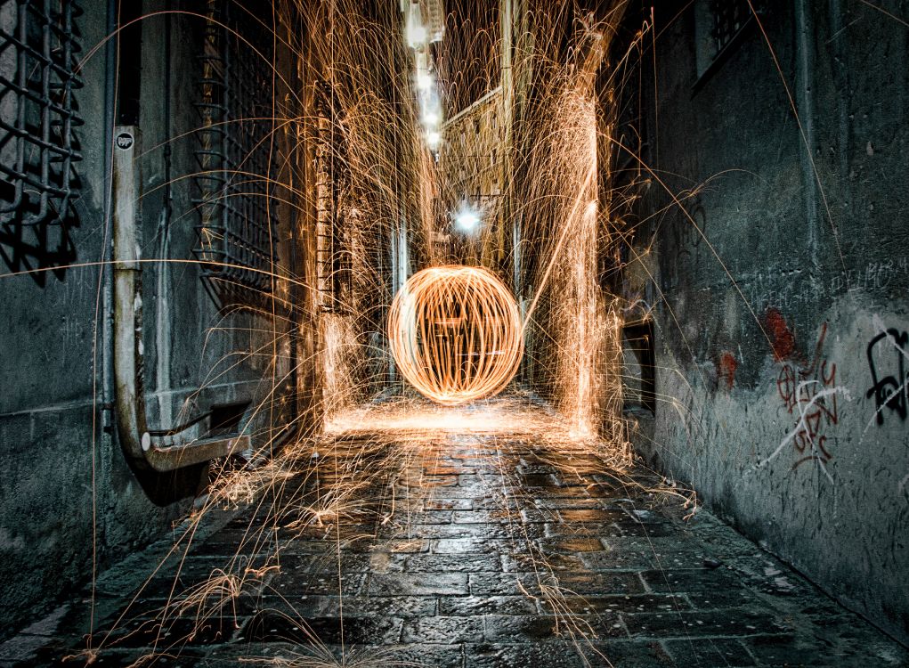 Обои свет, темнота, дерево, архитектура, инфраструктура в разрешении 4444x3264