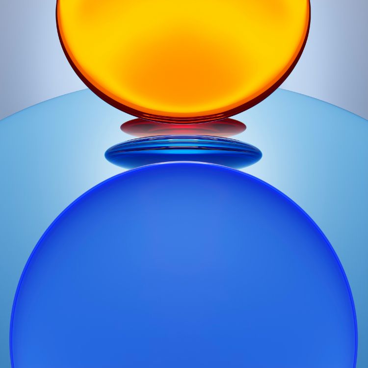 Обои Huawei, красочность, синий, свет, лазурный в разрешении 2700x2700