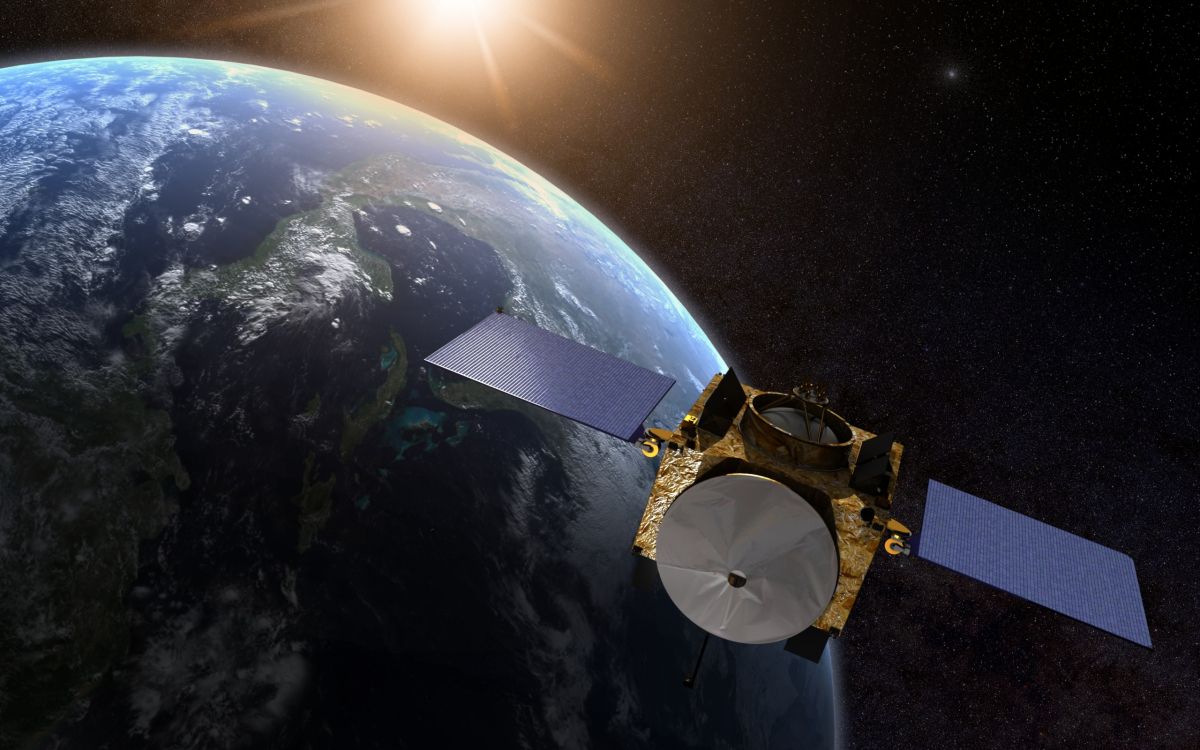 Обои Осирис-Рекс, земля, астероид, посадочный модуль, 101955 Бенну в разрешении 2560x1600