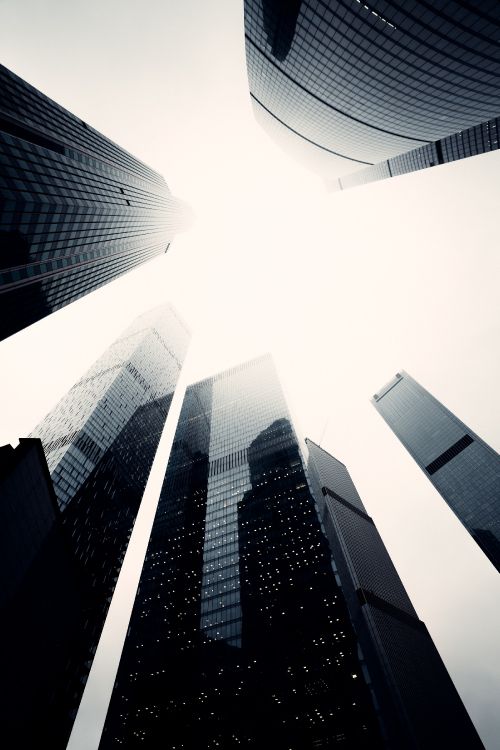 Обои небоскреб, архитектура, здание, высотное здание, дневное время в разрешении 2400x3600