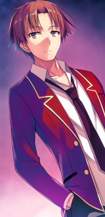 Обои класс элиты, киётака аянокодзи, мультик, школа, мультфильм в разрешении 1440x2960