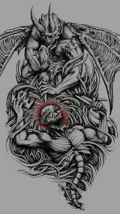 Обои мифическое существо, визуальное искусство, тигр, дизайн, жест в разрешении 2160x3840