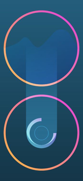 Обои круг, графический дизайн, лазурный, электрик, узор в разрешении 2250x4872