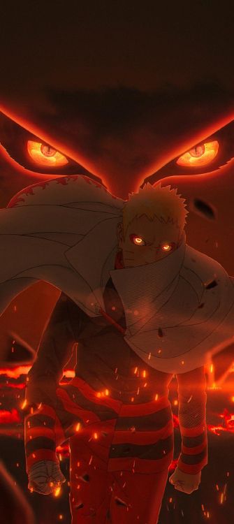 Обои мужчина, мультик, Саске Учиха, Наруто Узумаки, автомобильное освещение в разрешении 1080x2412