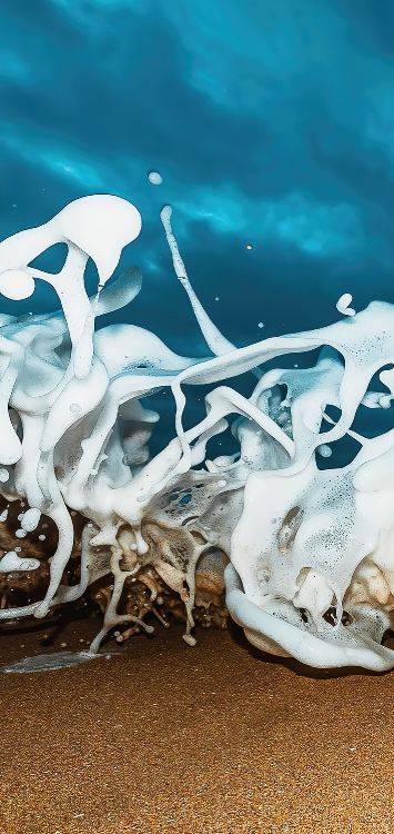 Обои вода, жидкий, лазурный, натуральный материал, электрик в разрешении 1422x3001