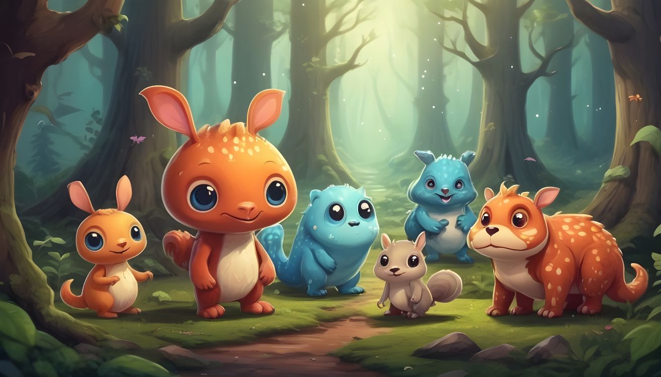 Обои мультфильм, визуальное искусство, фикция, зеленый, природа в разрешении 5376x3072