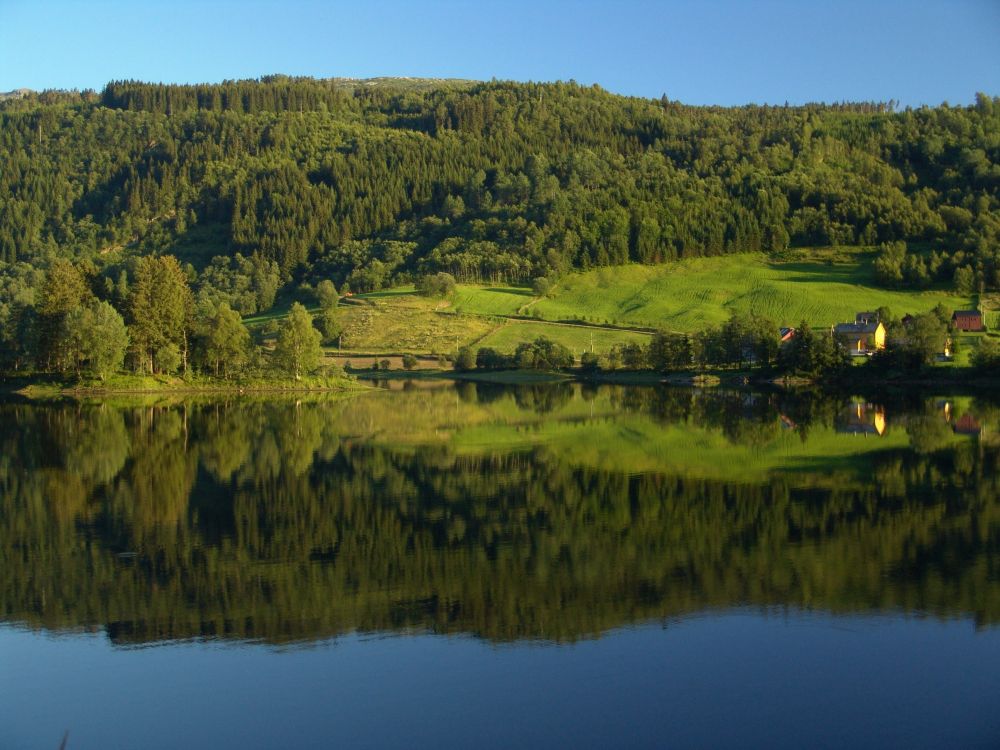 Обои озеро, Норвегия, отражение, природа, вода в разрешении 2592x1944