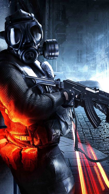 Обои шутер, кино, костюм, противогаз, головной убор в разрешении 1080x1920