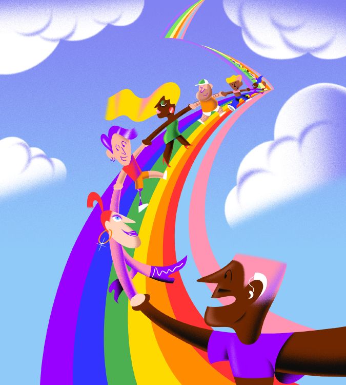 Обои мультфильм, андроид, смартфон, Google Pixel, Android 12 в разрешении 2160x2400