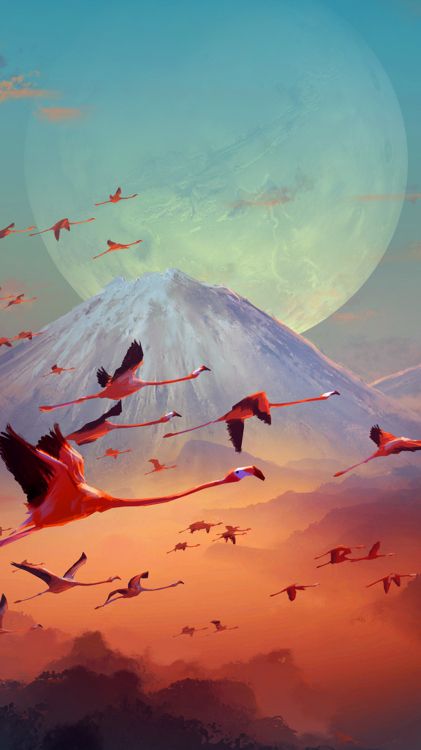 Обои цифровое искусство, атмосфера, арт, мир, саммит в разрешении 1080x1920